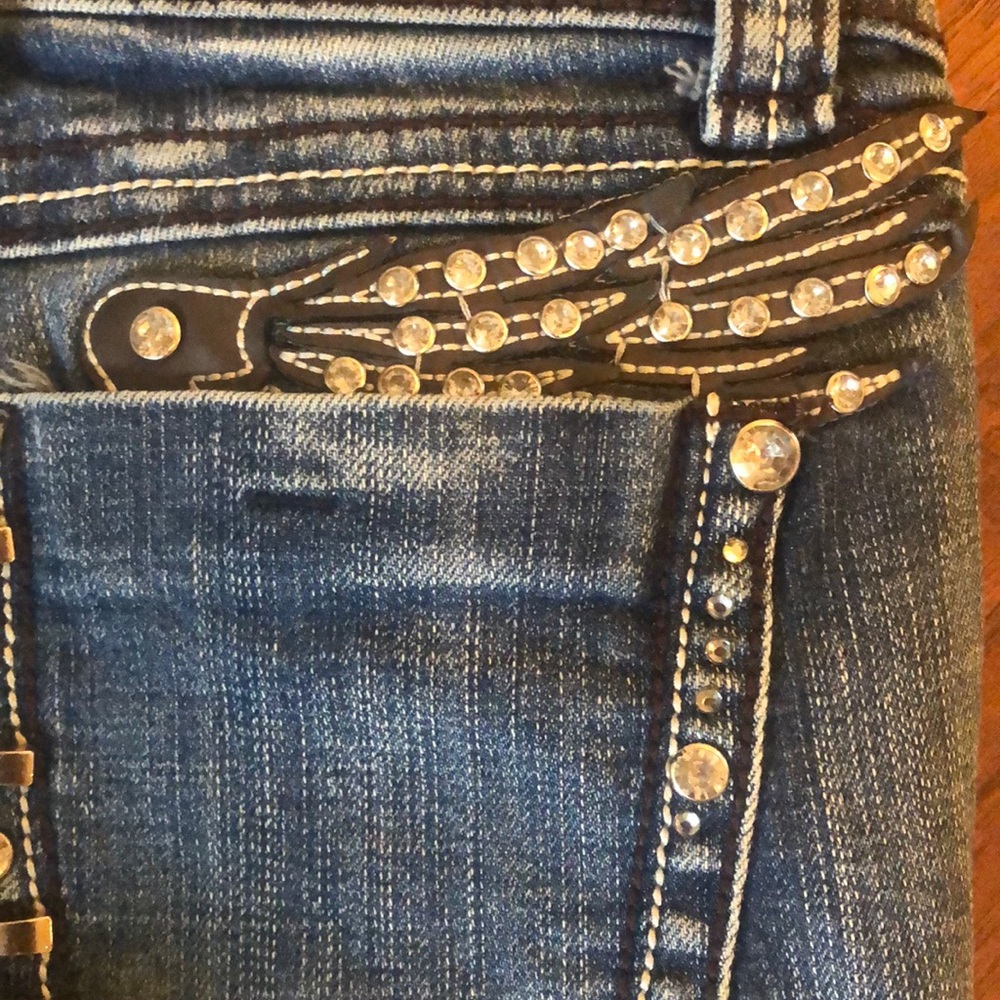 Custom Made  Premiere Denim Distressed Jeans - Picture 3 of 8